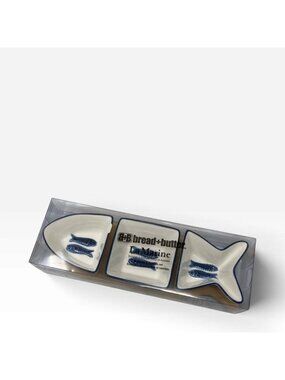 B+B Bread+Butter  La Marine Fish‑Shaped Porcelain Appetizer Set New with box